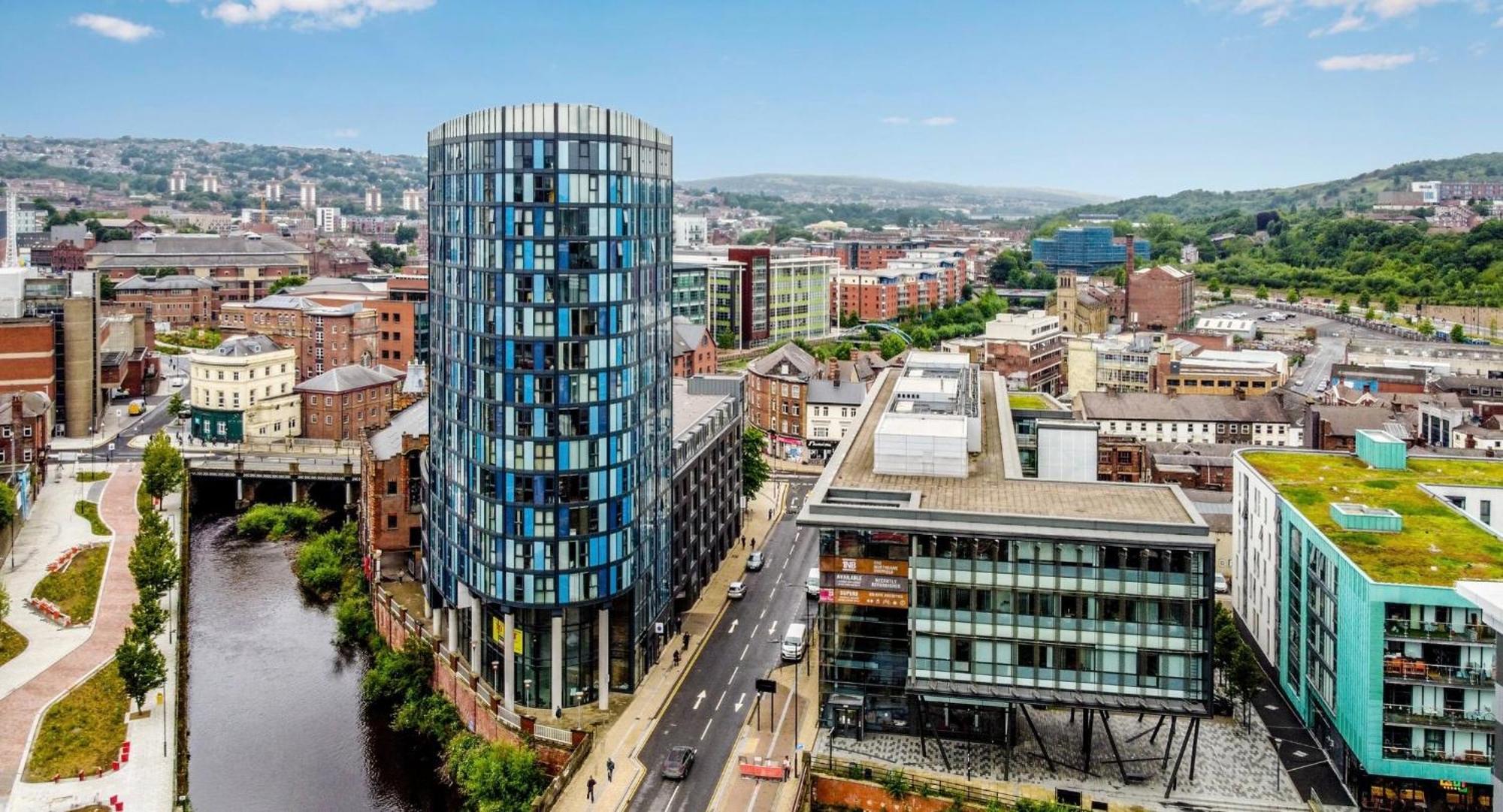 Penthouse Gem, Central, Scenic Views, Stylish, Modern, City Centre 2Br Sheffield Buitenkant foto